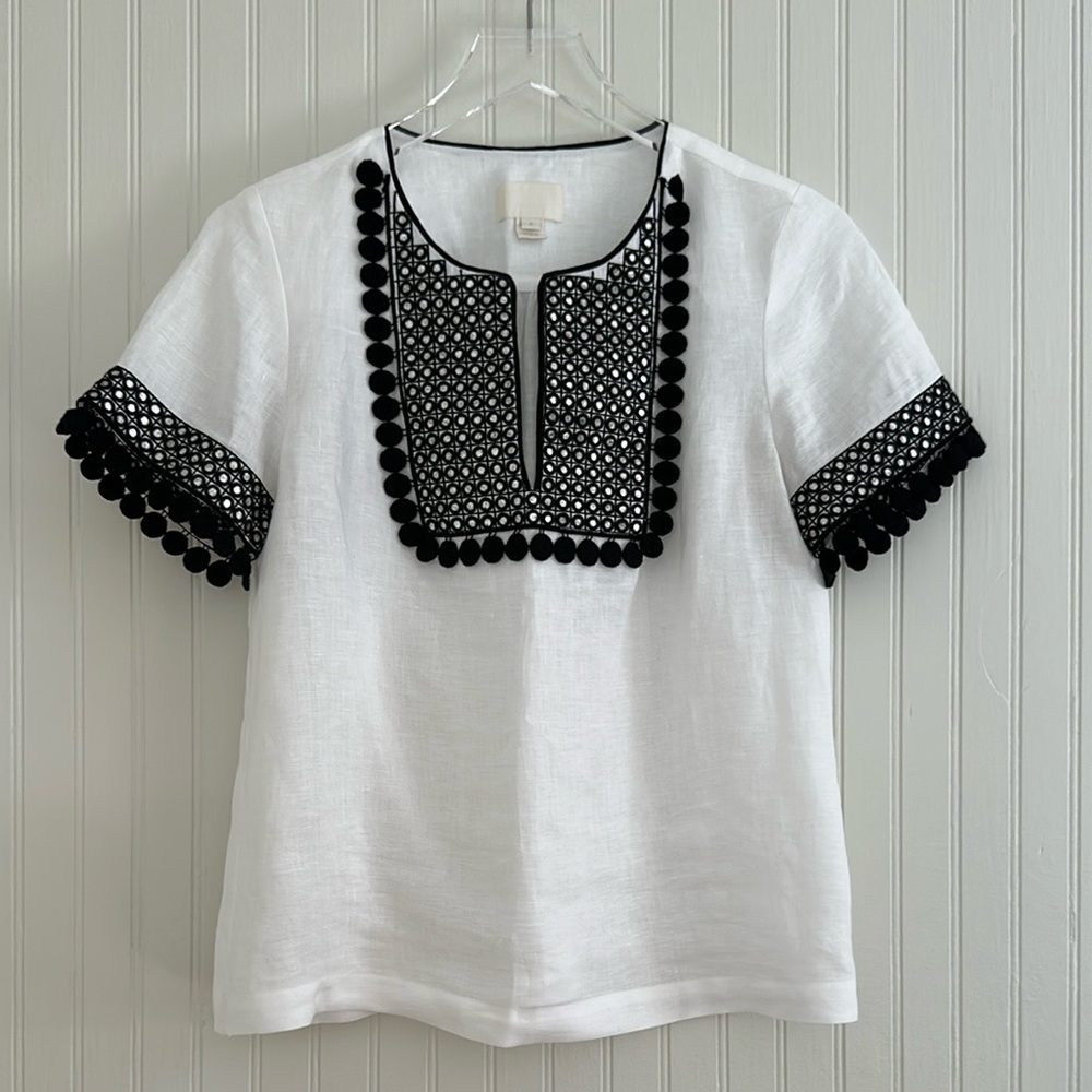J. Crew Collection Linen Tunic - Picture 2 of 9